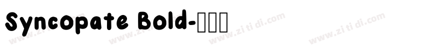 Syncopate Bold字体转换